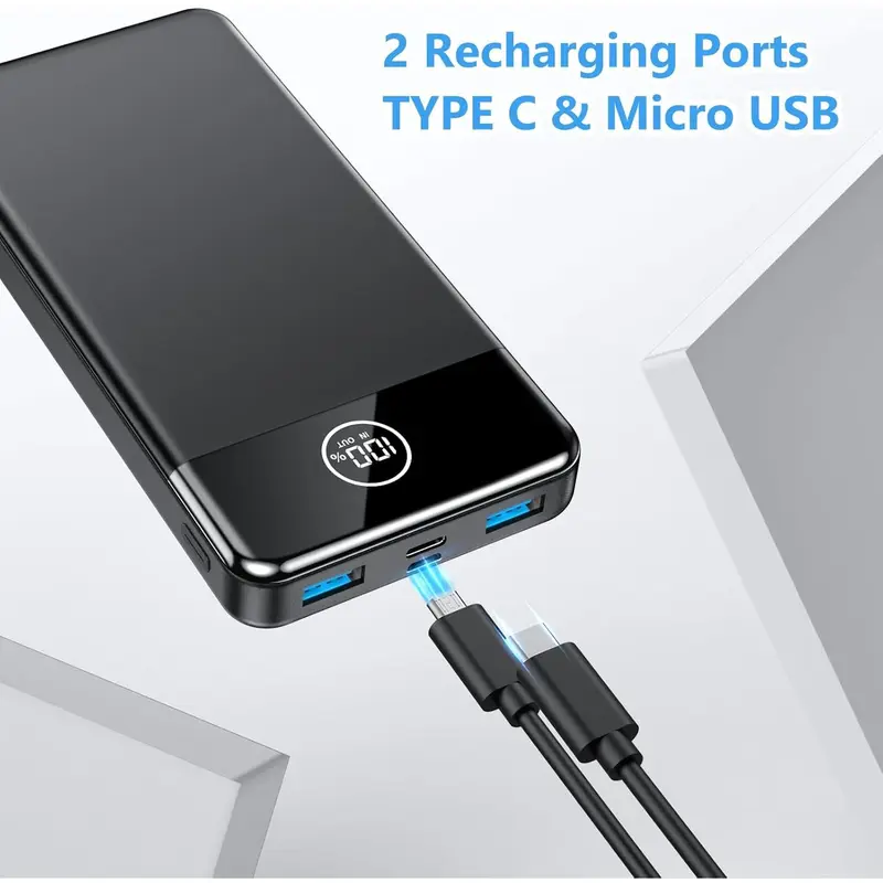 Power Bank Fast Charging 26800mAh, Portable Charger PD22.5W, PD3.0 QC4.0 USB-C/USB-A Output, Phone Battery Pack for iPhone 16 15 14 13 Plus Pro Max Mini, Glaxy 2