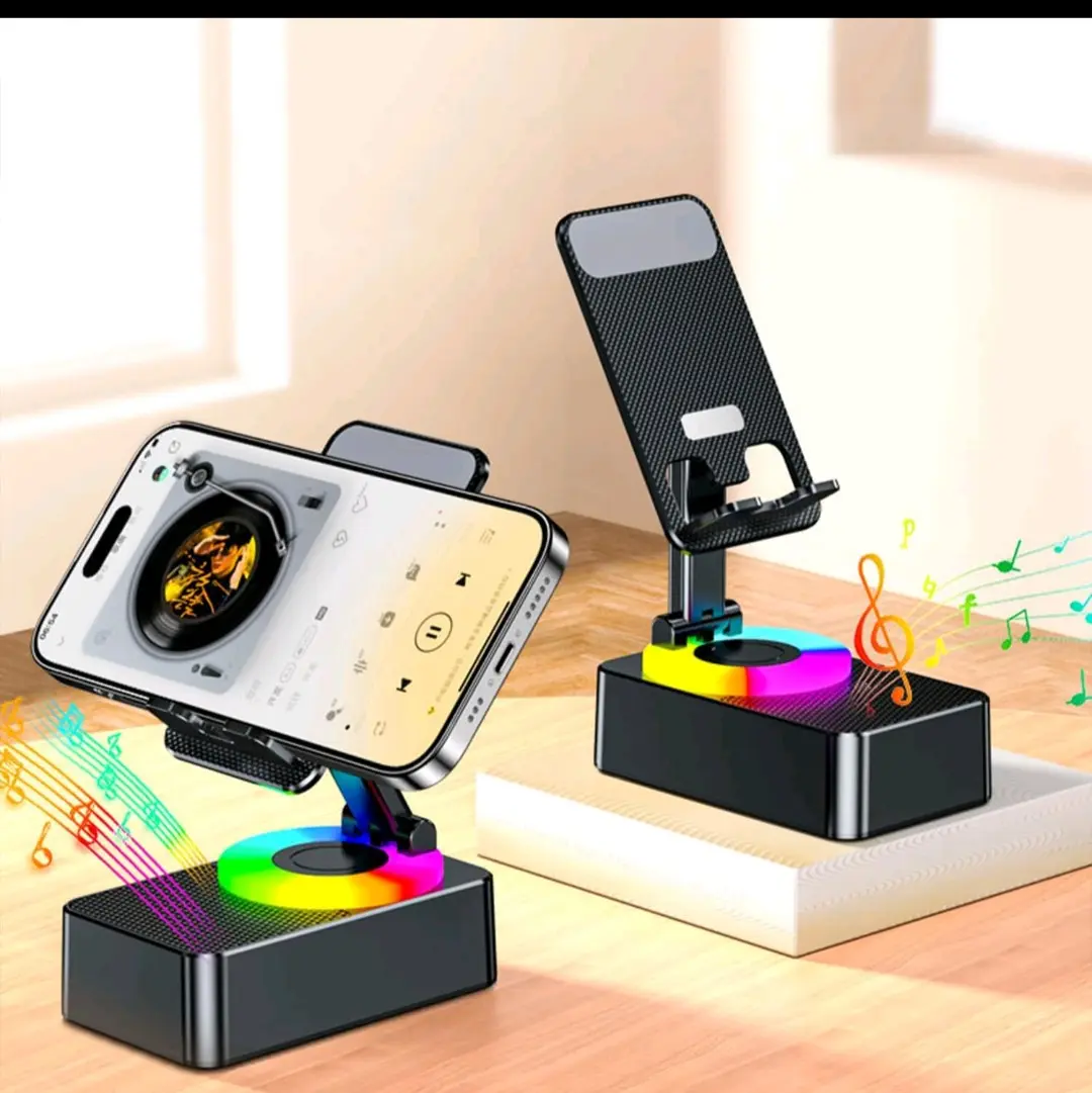 3-In-1 Mobile Phone Holder, Audio Power Bank, Bluetooth Call Speaker holders charger cable