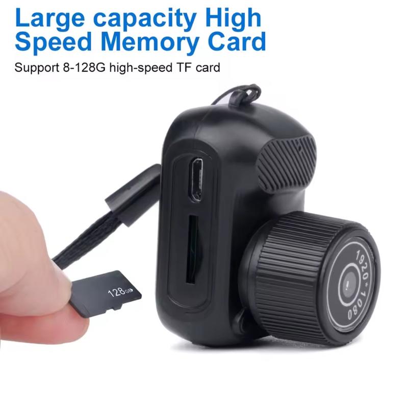 Product Introduction of Mini Camera with 0.96in Screen, 1080P Sports Portable Vintage Video Recorder Supports TF Card for Indoor and Outdoor Use - Y3000 Compact Button Automatic Cable Camcorder Memory Micro Recording 54