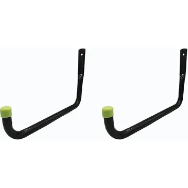 Wall Mounted XL Storage Hooks for Shed Garage, Hanging Ladder, Bike, Garden Tools and More - Racks, Organiser Hangable Steel Hangers