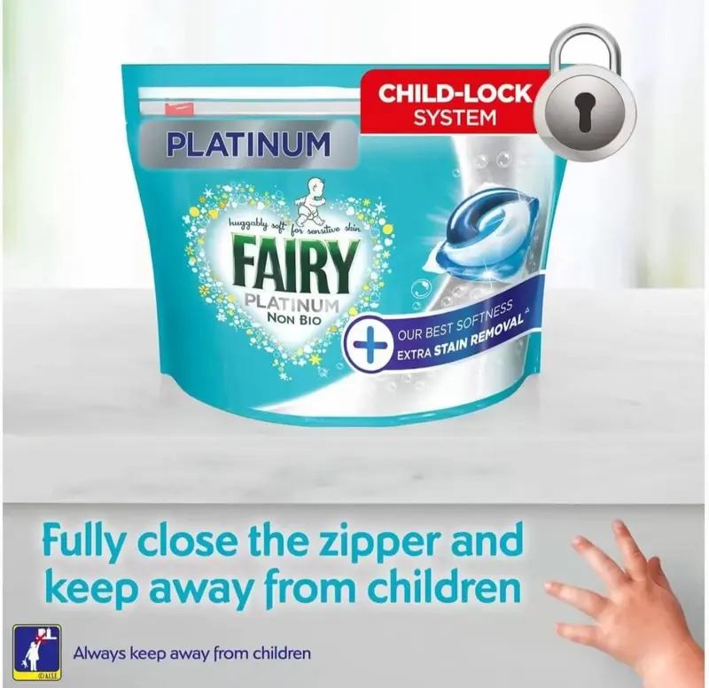 Fairy Platinum Pods 100 Washes Non Bio Pods With Extra Stain Removal Household 4
