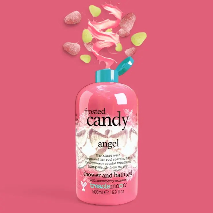 Treaclemoon Frosted Candy Angel 500ml Bath and Body Gel  Limited Edition Body Wash Scented Soap Body Care Daily 0