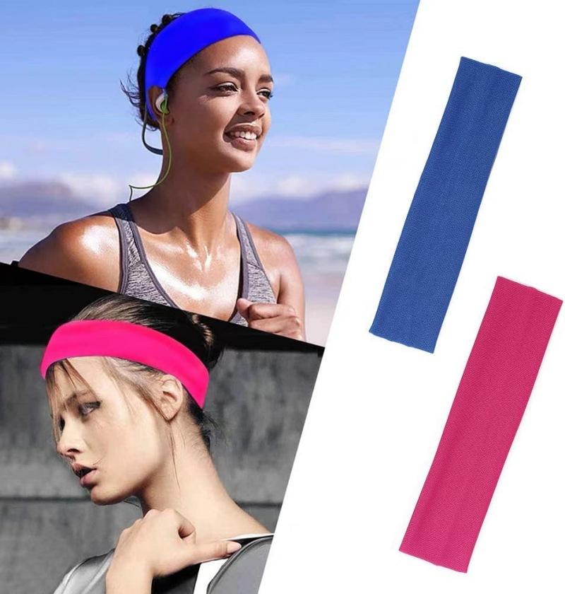Product Introduction of （giveaway）Solid color High stretch headband Yoga Exercise Headband Hair accessories Absorbent Headband Headband with wide edge 9