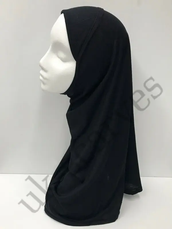 MUSLIM KIDS GIRLS/ADULT HIJAB ISLAMIC HEADSCARF PLAIN SCARF ONE PIECE CHILDREN 2