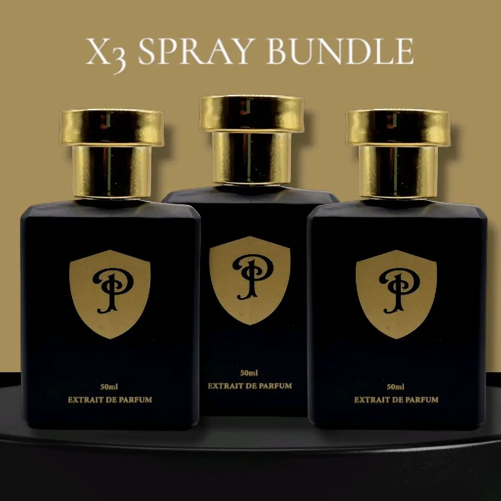 3-Piece Spray Bundle with Extrait De Parfum (40% Oil Concentration)