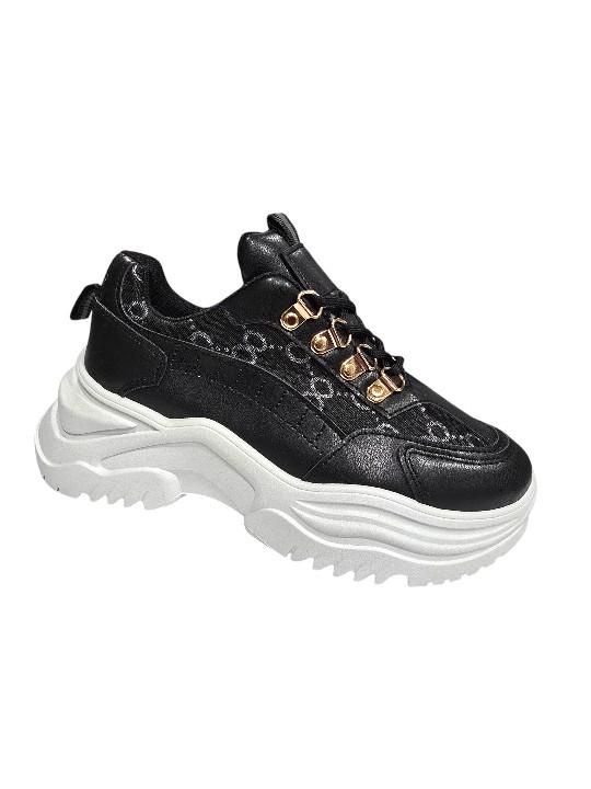 Product Introduction of womens stylish chunky sole fashion trainers with a stunning pattern design,ideal choice for any outfit 8