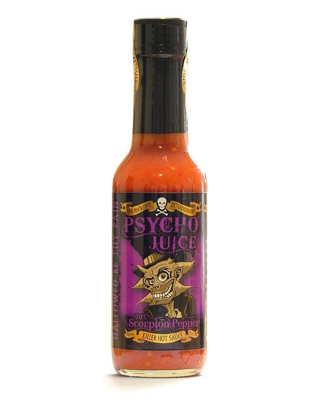 PSYCHO JUICE Mini Six Hot Sauce Pack - Chilli - Gift Set 4