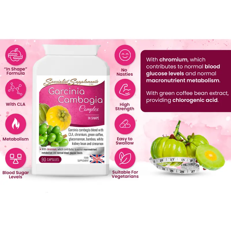 Specialist Supplements GARCINIA CAMBOGIA+Chromium 90 Capsules 4