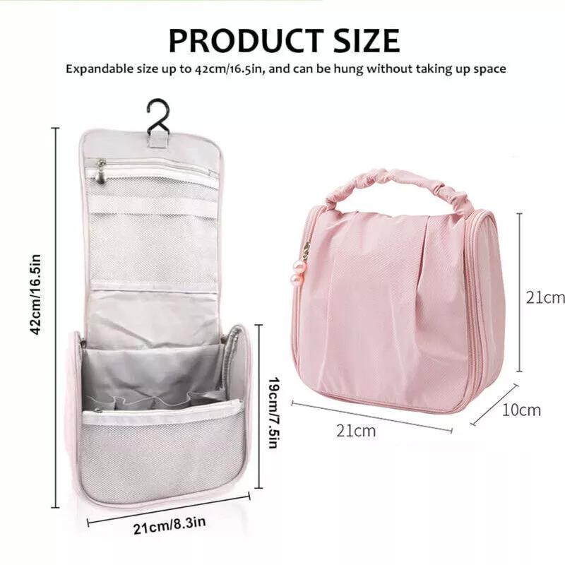 Product Introduction of Large Capacity Toiletry Cosmetic Storage Travel Make Up Bag Hanging Washbag UK 7