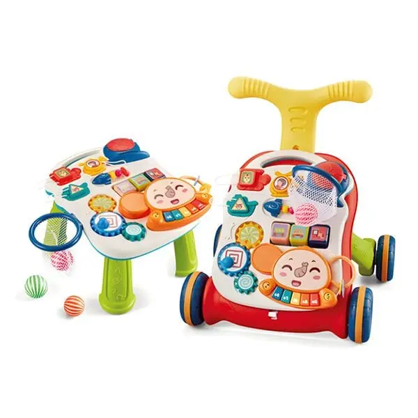 2-in-1 Baby walker and Baby interactive entertainment game table 1