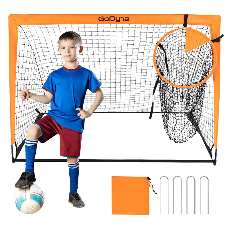 Portable Football Goal with Target Pop Up for Kids Outdoor Training 7