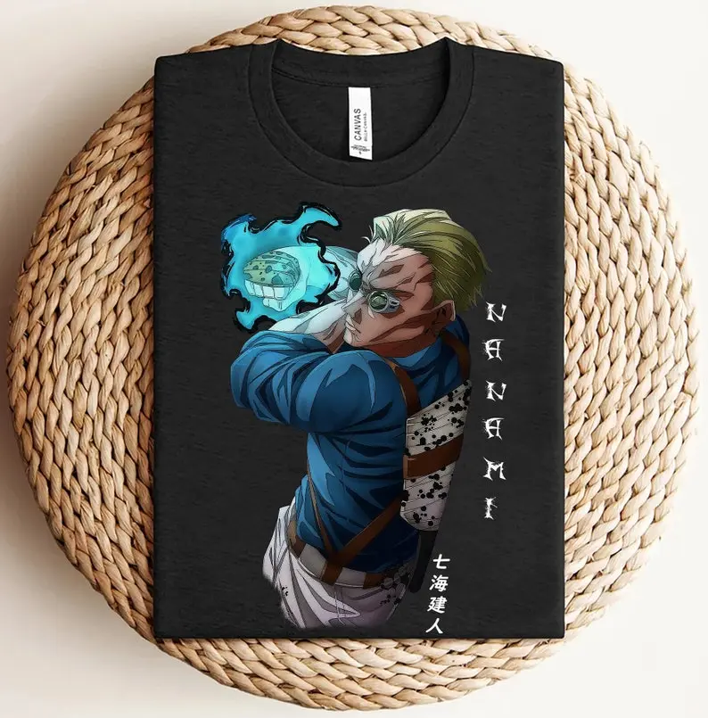 Nanami Shirt, Nanami Kento Shirt, Jujutsu Shirt, Anime Graphic Tees, Best Anime Gifts, Kaisen Tshirt, Gift For Him, Gift For Her