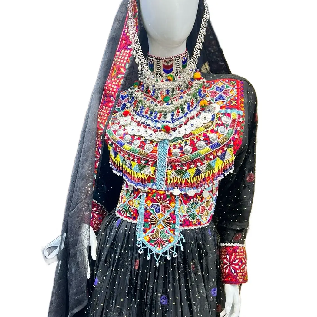 Afghan address  traditional kuchi afghan dress Clothing Long Sleeve
