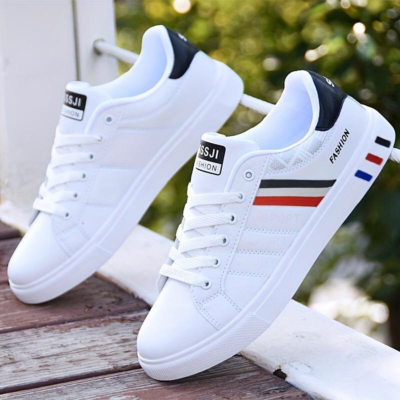 Product Introduction of All Seasons Men's Low Top Skate Shoes - Non Slip Lace Up Casual Shoes For Outdoor Walking Traveling 4