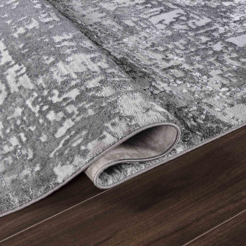 Serenity Abstract Lines Rug - Grey 2