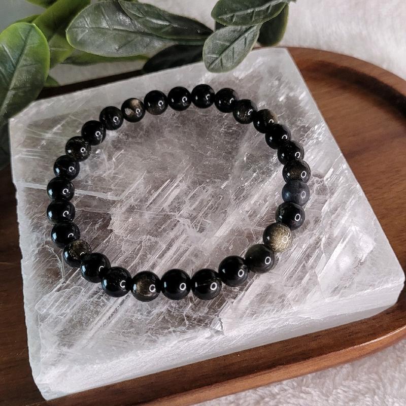 Golden Obsidian Crystal Bracelet 6