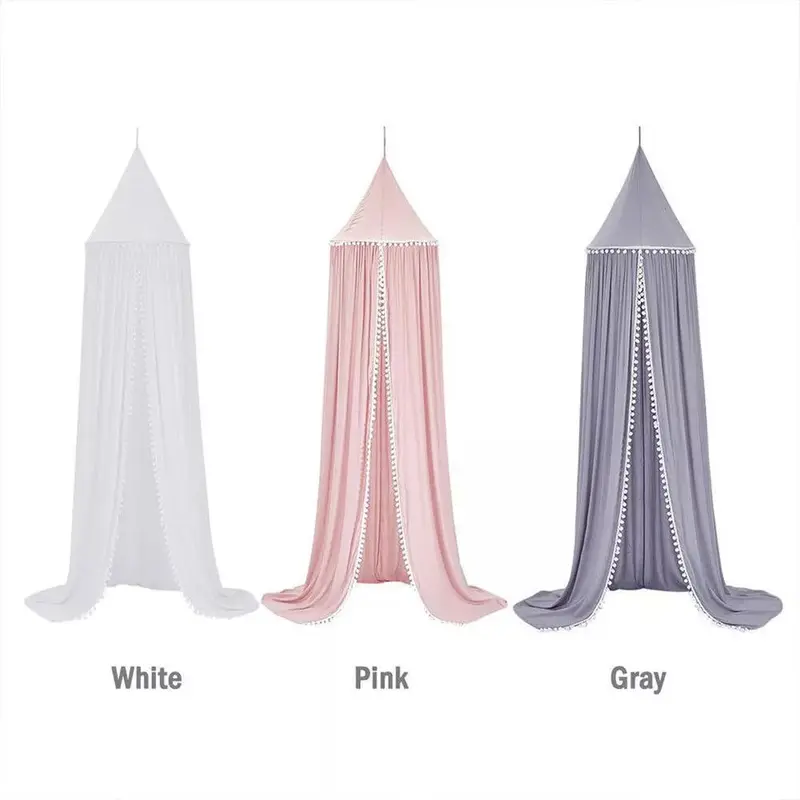 Kids Baby Bed Canopy Bedcover Mosquito Net Curtain Bedding Dome Tent Cotton - Perfect for a Comfortable Sleep 6