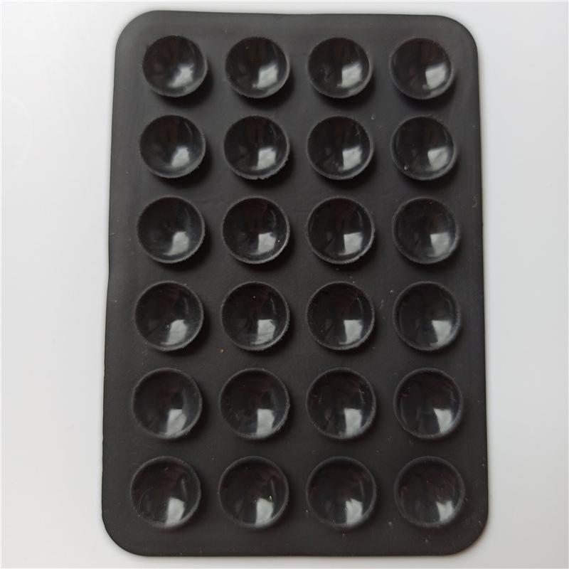 square silicone suction cup mobile phone tablet mobile power supply leather case with adhesive suction cup 6