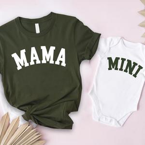 Mama & Mini College Matching T-Shirt & Baby Vest