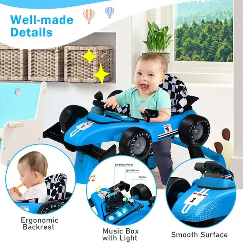 Baby Walker Foldable Activity Push Walker with Adjustable Height 4-in-1 Walker essentials 3