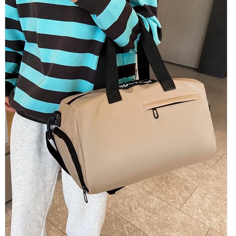 New Simple Gym Yoga Fitness Bag - Wet and Dry Separation - Short-Distance Travel Bag with Independent Shoe Compartment Storage