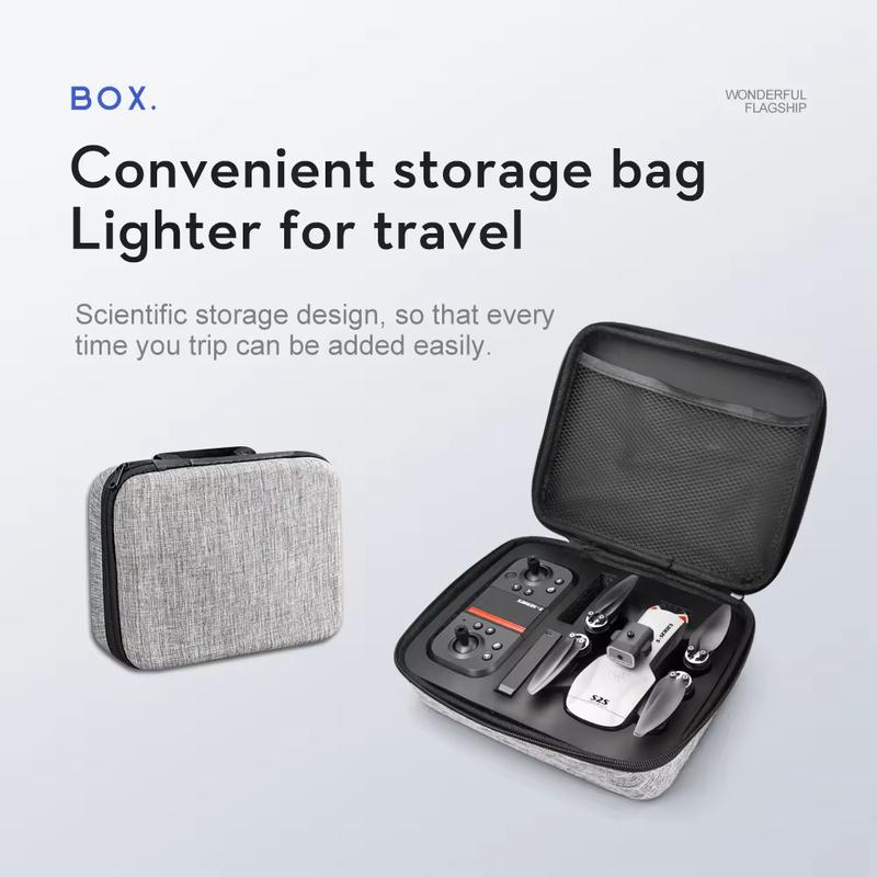 S2S mini drone with laser 4-way obstacle avoidance wide angle dual camera optical flow hovering brushless motor modern design metal plastic aluminium Accessories Blades Cable Charging Remote Control Chargeable beginner 6