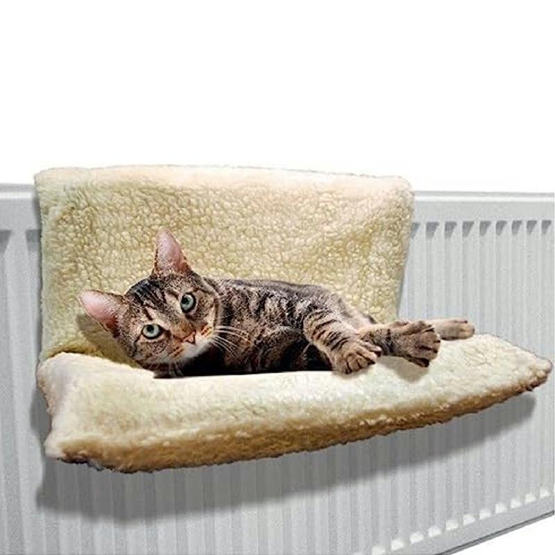 YORKSHIRE HOMEWARE Pet Bed Radiator Cat Dog Warm Fleece Radiator Beds Basket Cradle Hammock Animal Hanging Radiator Fluffy Kitten Puppy Bed Animal Soft Comfortable Secure Pet Bed Furniture 0