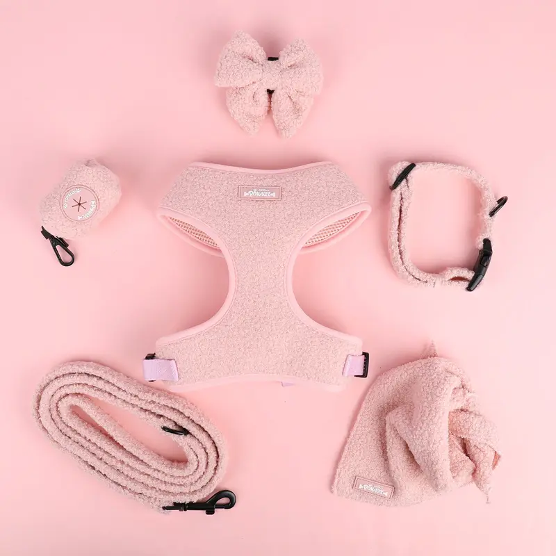 Marshmallow Pink Teddy Bear Poop Bag Holder 3