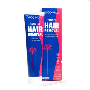 WooWoo Tame It! Vegan In-Shower Hair Removal Cream with Aloe Vera & Jojoba