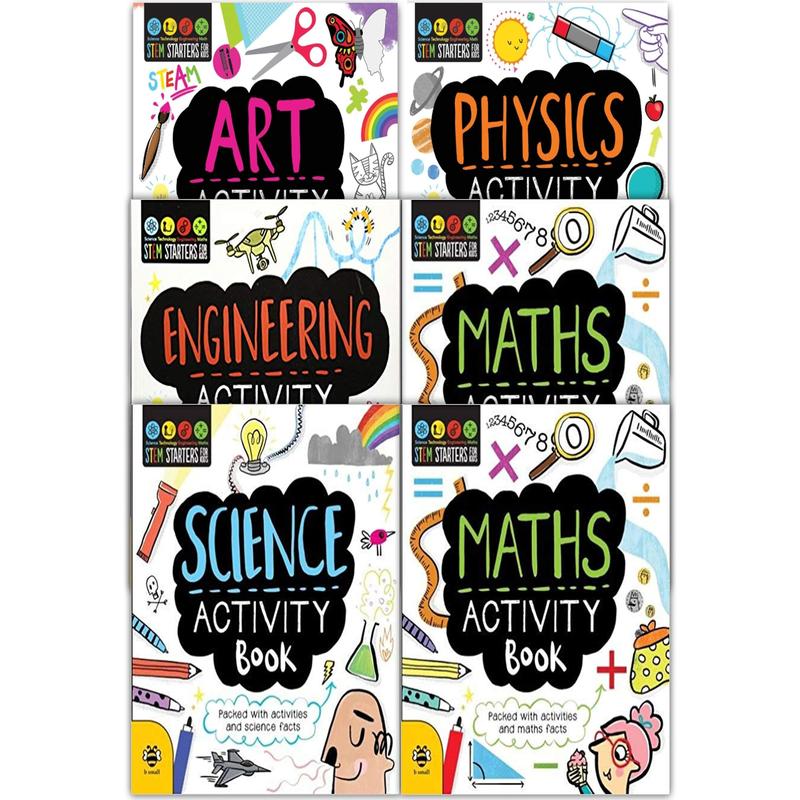 Stem Starters for Kids 6 Books Collection Set Science, Technology, Engineering, Art, Maths, Physics 1