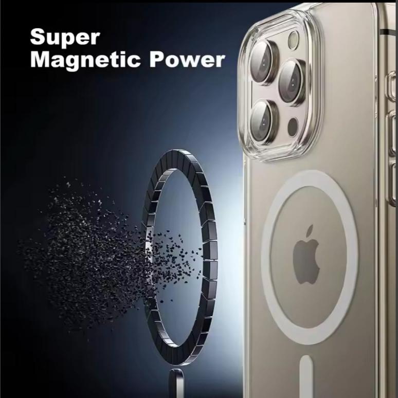 Transparent Case with MagSafe for iPhone 16 /16 pro, Max Shockproof Clear Cover Phonecase Protector Smartphone Accessories Handheld Protection 3
