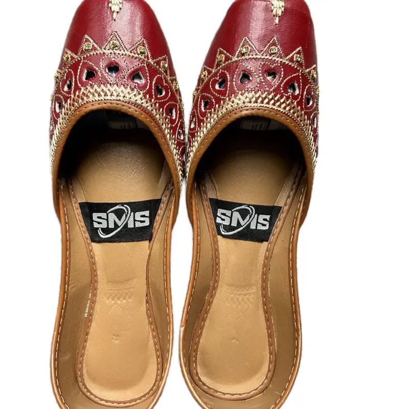 Khussa pumps cutwork summer collection  Women Footwear comfortable Fashion Shoe Flat Flatform Casual Design 4