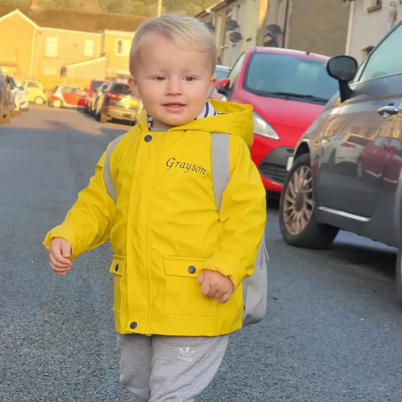 Personalised Embroidered Raincoat 2