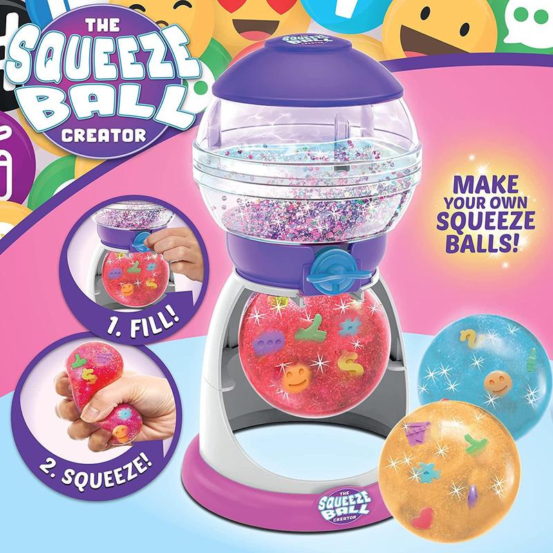 The Squeeze Ball Creator Maker - Mix Fill & Squeeze Reusable Stress Ball playset with Accessories 2