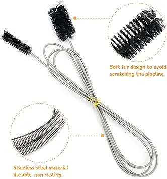 Drain Unblocker Cleaner Brush Tool - 4PCS Shower Drain Unblocker, Drain Gunk Remover Kitchen Sink Unblocker Tool, Plug Hole Unblocker Bathroom Hair Unblocker for Shower 4