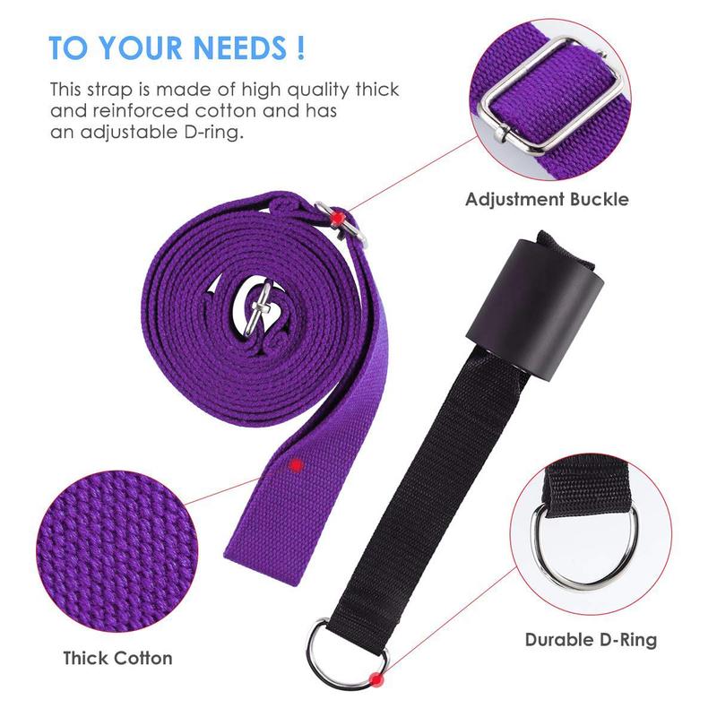 Product Introduction of Leg Stretcher, Door Flexibility & Stretching Leg Strap - Great for Ballet Cheer Dance Gymnastics or Any Sport Leg Stretcher Door Flexibility Trainer Premium Stretching Equipment 5