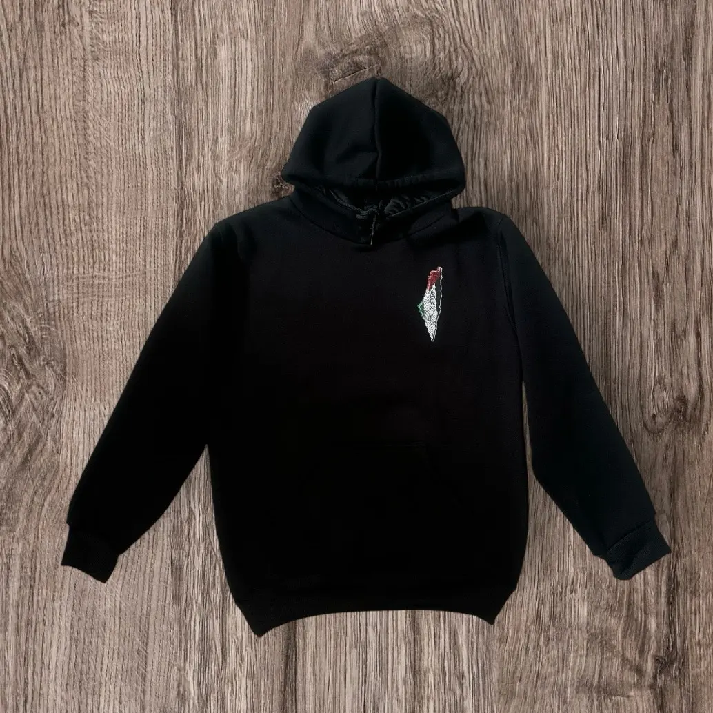 Hoodies Palestinian T-shirt, black Long Sleeve