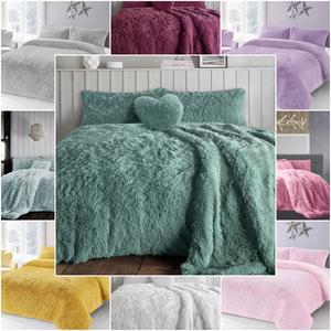 Alaska Long Fur Duvet Cover Set With Pillowcase | Long Pile Duvet Cover | Teddy Hug & Snug Cuddles Fleece Duvet Quilt Cover Bedding Set | Super Soft Quilt Cover | Quilt Bedding Set | Hotel Quality Easy Care Luxury Faux Fur Duvet Set | Machine Washable