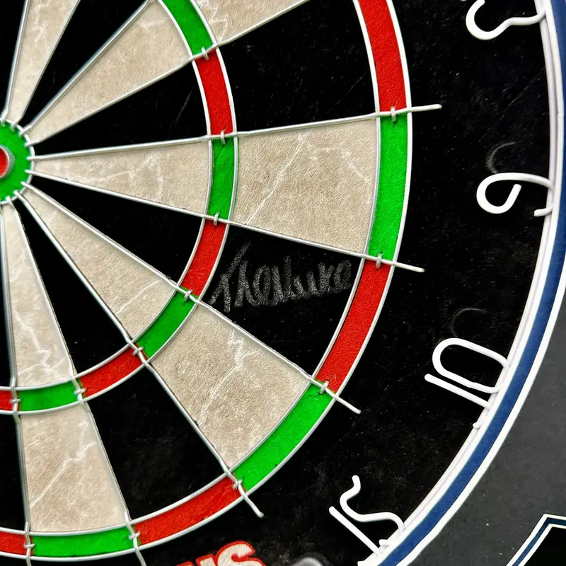 Luke Littler & Phil Taylor Signed Dartboard 1