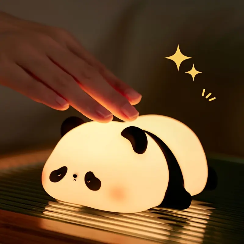 Fatda gift silicone pat pat light LED bedside lamp Christmas pat pat silicone night light USB rechargeable soft light sleep companion sensor three levels of brightness can be set to automatically turn off the light male and female 4