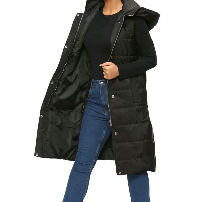 LADIES GILLET perfect for winter Coats Fashion Comfortable Outdoor Jackets Fit Underwear Tops Slim Pockets Womenswear Vests Women Lady Basic Long Sleeve Minimalist 4