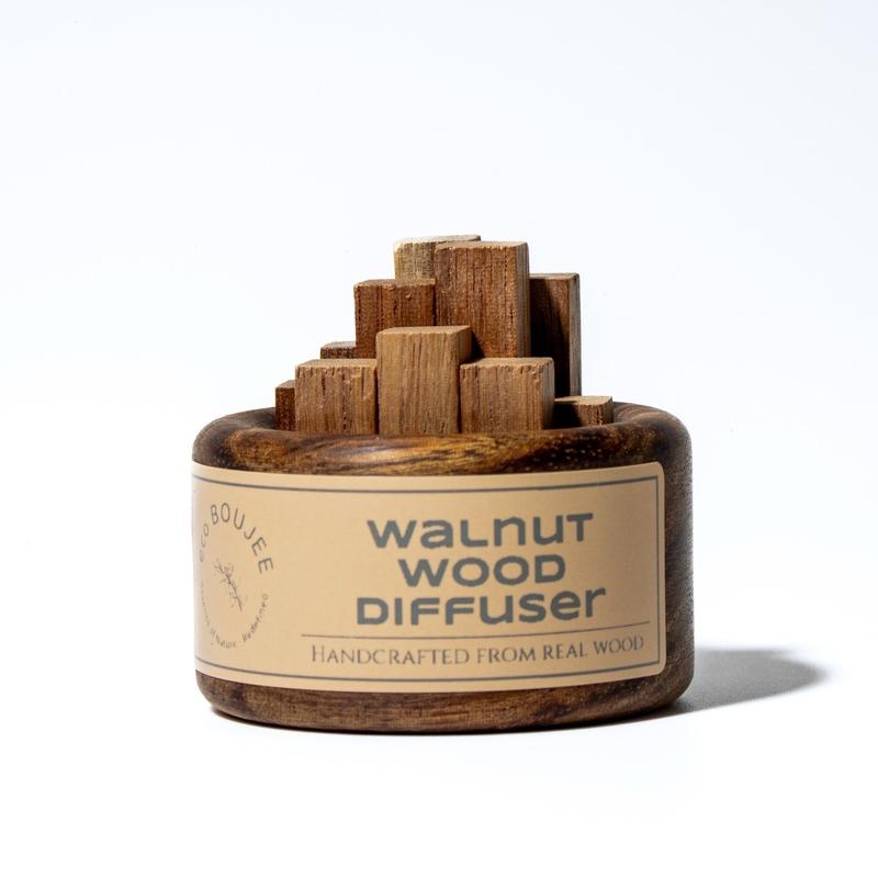 Walnut Wood Aromatherapy Diffuser for Essential Oils Fragrance Perfume Freshener Woody Scented oil pure blend 4