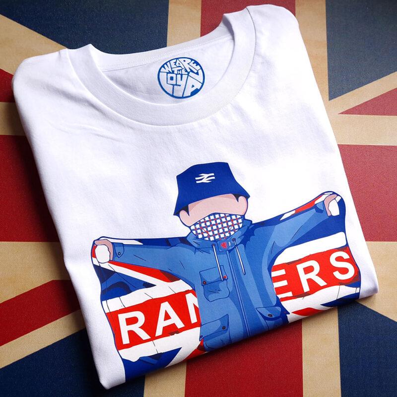 Rangers Every Saturday We Follow White Organic Cotton T-Shirt 1