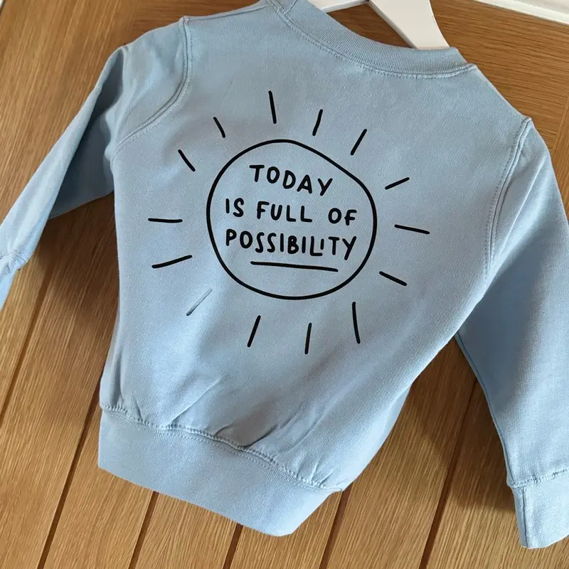 Positivity Sweatshirt (Kids) toddler outfit 2