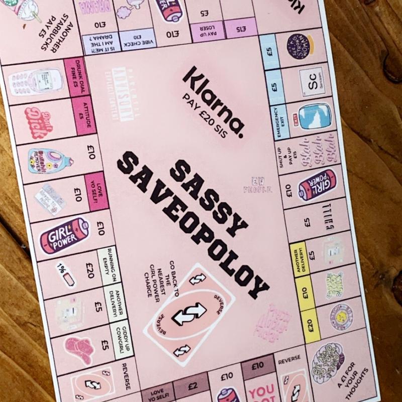 Sassy Saveopoly Saving Challenge - Cash Stuffing - Money Saving Game - Budgeting - Money Saving 5