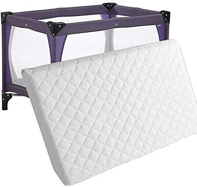Thick Travel Cot Mattress to Fit Red-Kite, Graco - Anti Allergenic Foam Removable Cover - UK Made