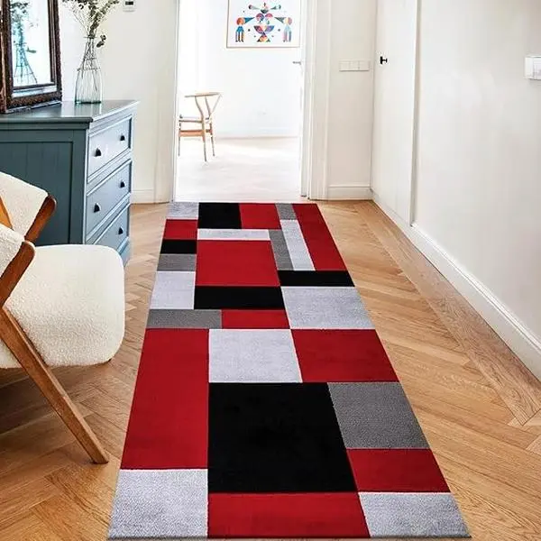 Long Narrow Hall Runner Rug, Washable Hallways Carpet Runners Floor Protector dirt trapper kitchen floor mats