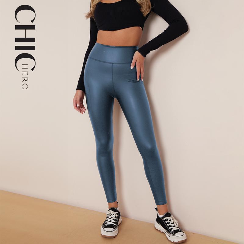 2025 ChicHero PU Stretchy Comfort Fabric PU Leggings 4