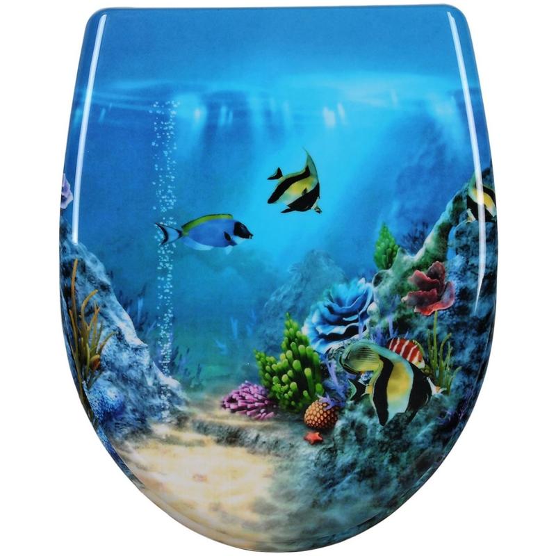 WOLTU Quick Release Toilet Seat with Soft Close Slow Hinge Attached Fittings Antibacterial for Bathroom 0