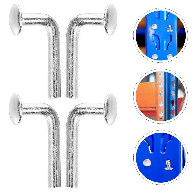 100 Pcs M5 J Clip, Pallet Rack Drop Pin 5mm, Heavy Duty Safety Clip, Racking Tray Bolts 0